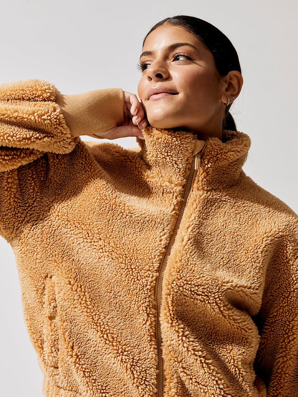 Teddy Zip Up Jacket - Roots