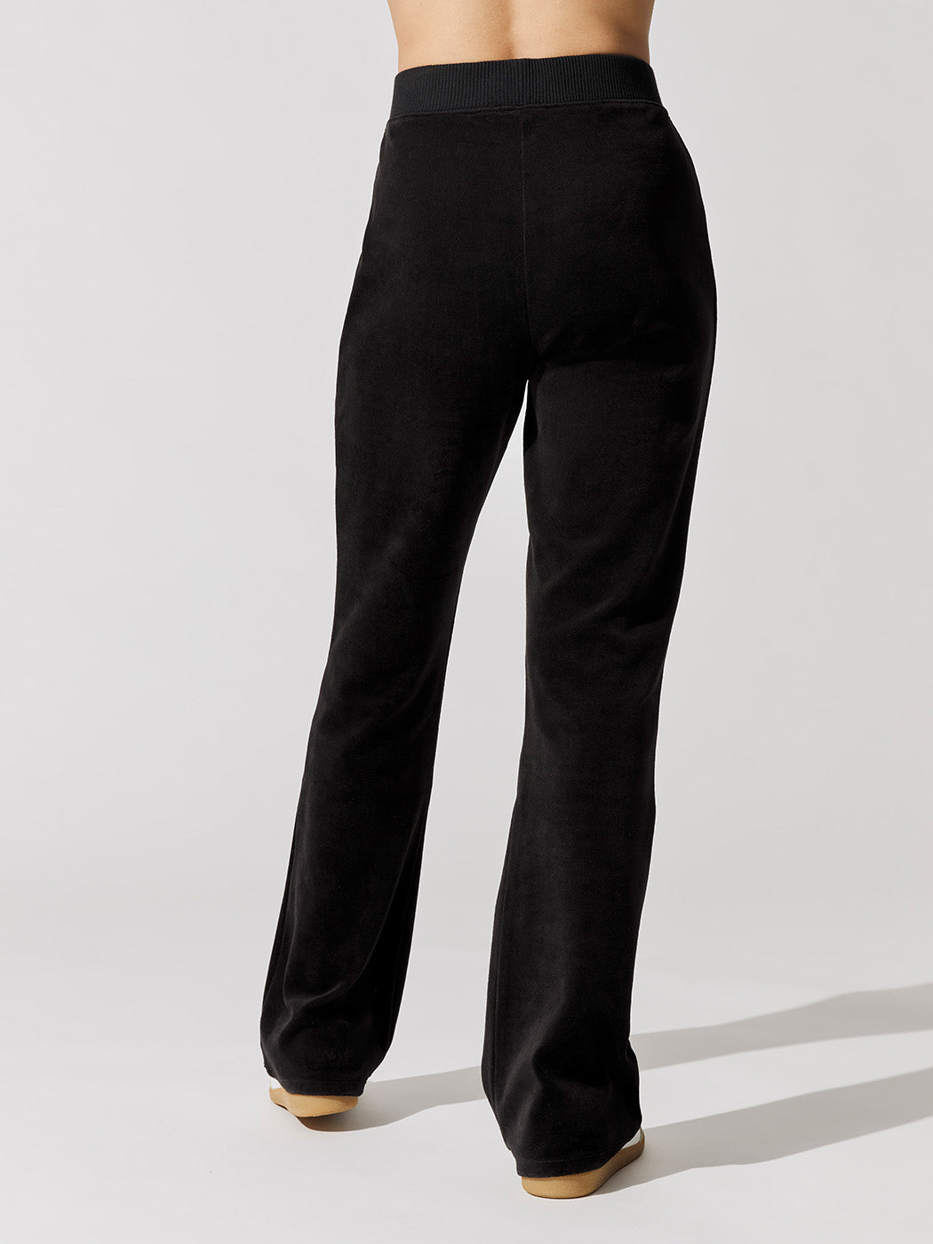 Velour Flare Pants - Black – Carbon38