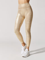 Mini Leopard 7/8 Legging - Beige-Gold Mini Leopard