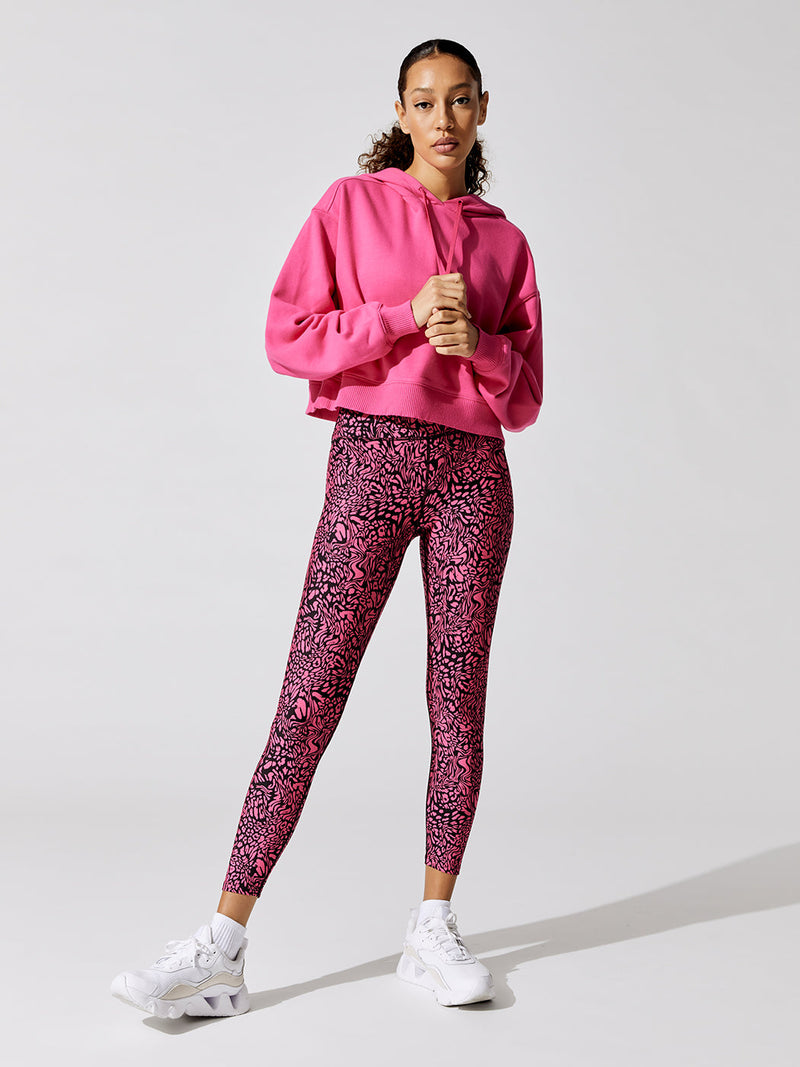 NEW Nike Women's One Tight Cropped 7/8 Leggings - Mini Leopard / Black - XL