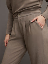 INTERLOCK TROUSER PANT - CORIANDER HEATHER