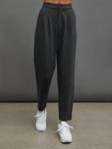 INTERLOCK TROUSER PANT -  CHARCOAL HEATHER