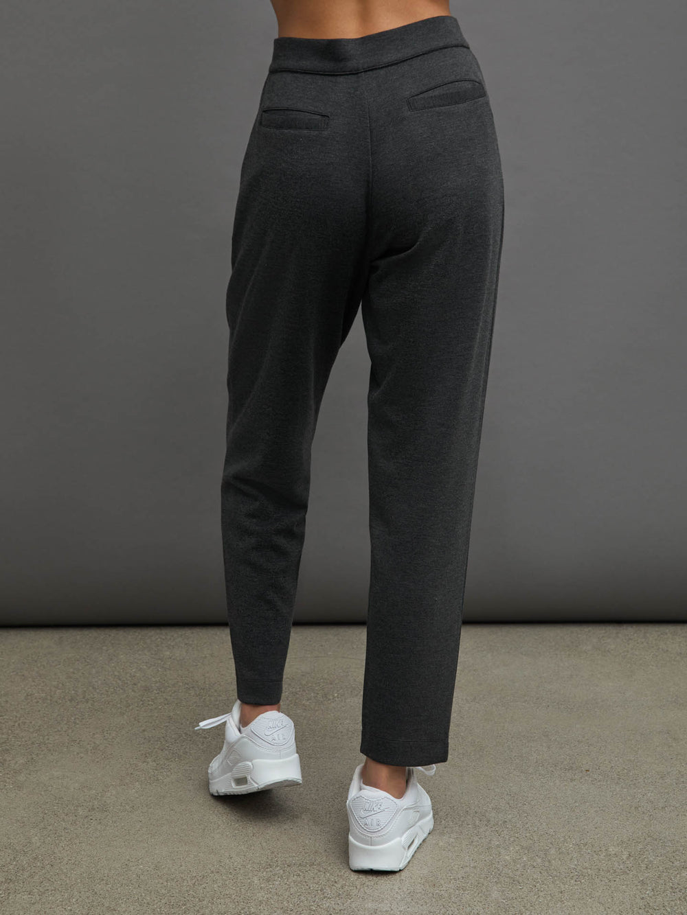 INTERLOCK TROUSER PANT -  CHARCOAL HEATHER