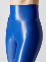 High Rise Full-Length Legging in Takara Shine - Lazuli Blue