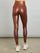 High Rise Full-Length Legging in Takara Shine - Cappuccino