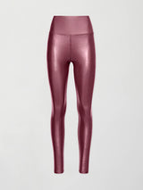 High Rise Full-Length Legging in Takara Shine - Dark Amethyst