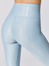 High Rise Full-length Legging in Houndstooth Takara Shine - Glacier Blue