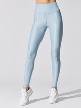 High Rise Full-length Legging in Houndstooth Takara Shine - Glacier Blue