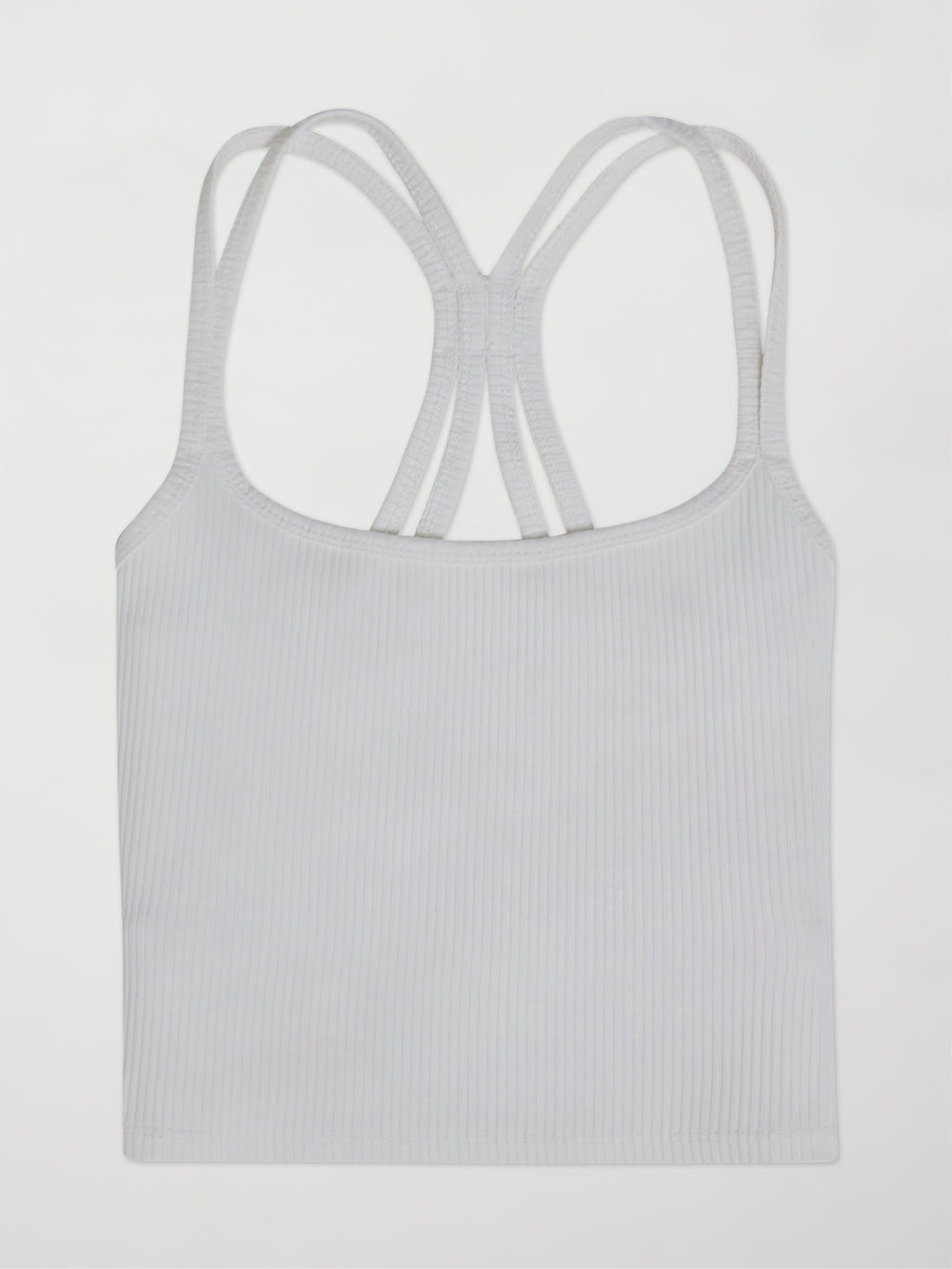 Ribbed Sleeveless Tank Top with Built in Bra Cup Padded Fitted Camisole Top  for Summer Slim Knit Ribbed Cami, White-1, Small : : Clothing,  Shoes & Accessories