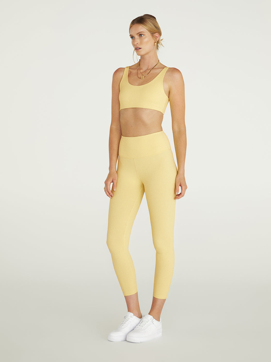 Ribbed 7/8 Legging - Butter Yellow – Carbon38