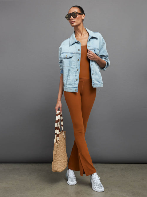 Split Bootcut Legging in Melt - Caramel Cafe