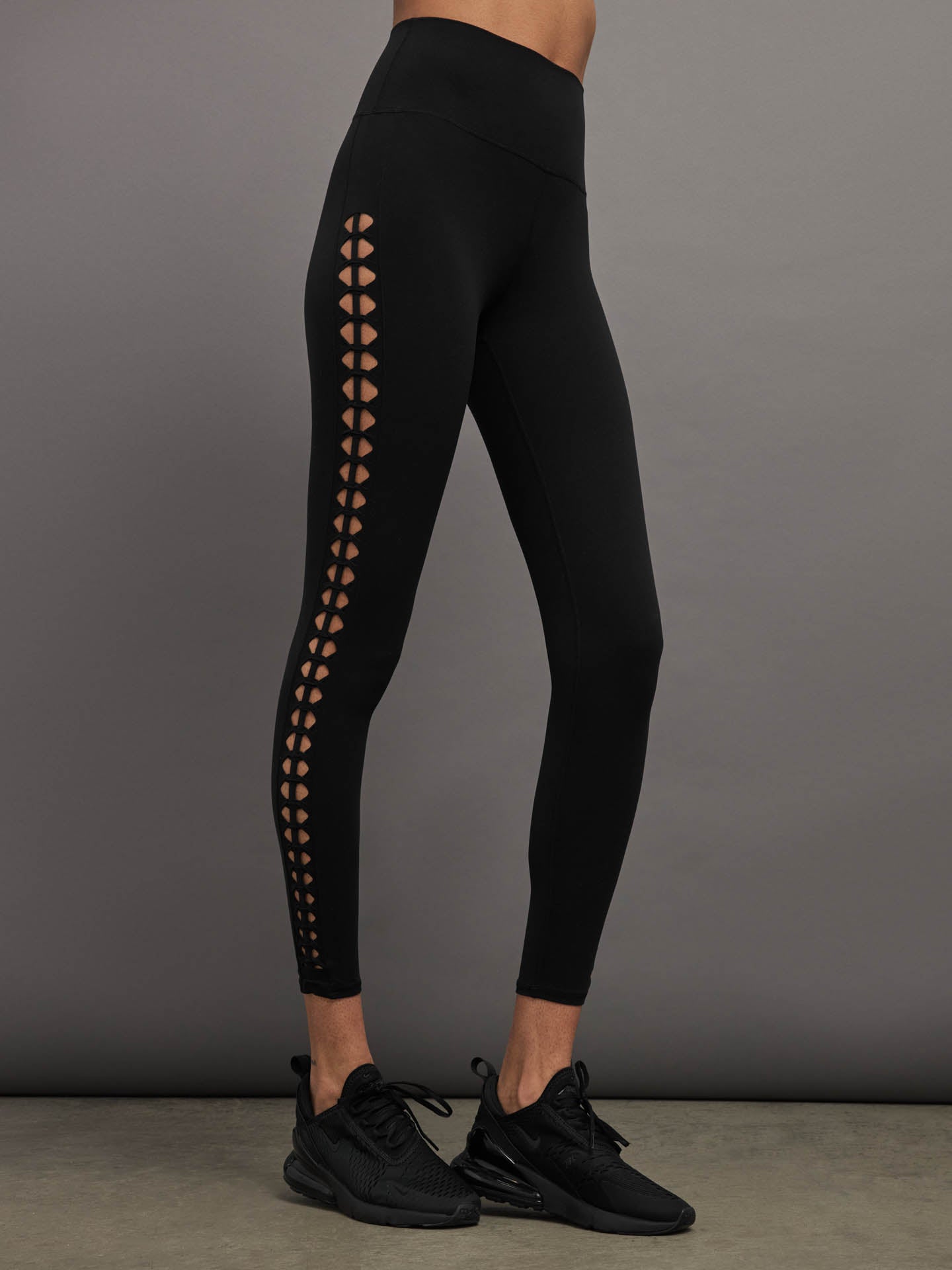 Black Crochet Crop Legging | Plus size leggings, Slashed leggings, Legging