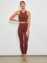 Sayang Macrame Legging in Melt - Burgundy
