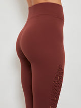 Sayang Macrame Legging in Melt - Burgundy