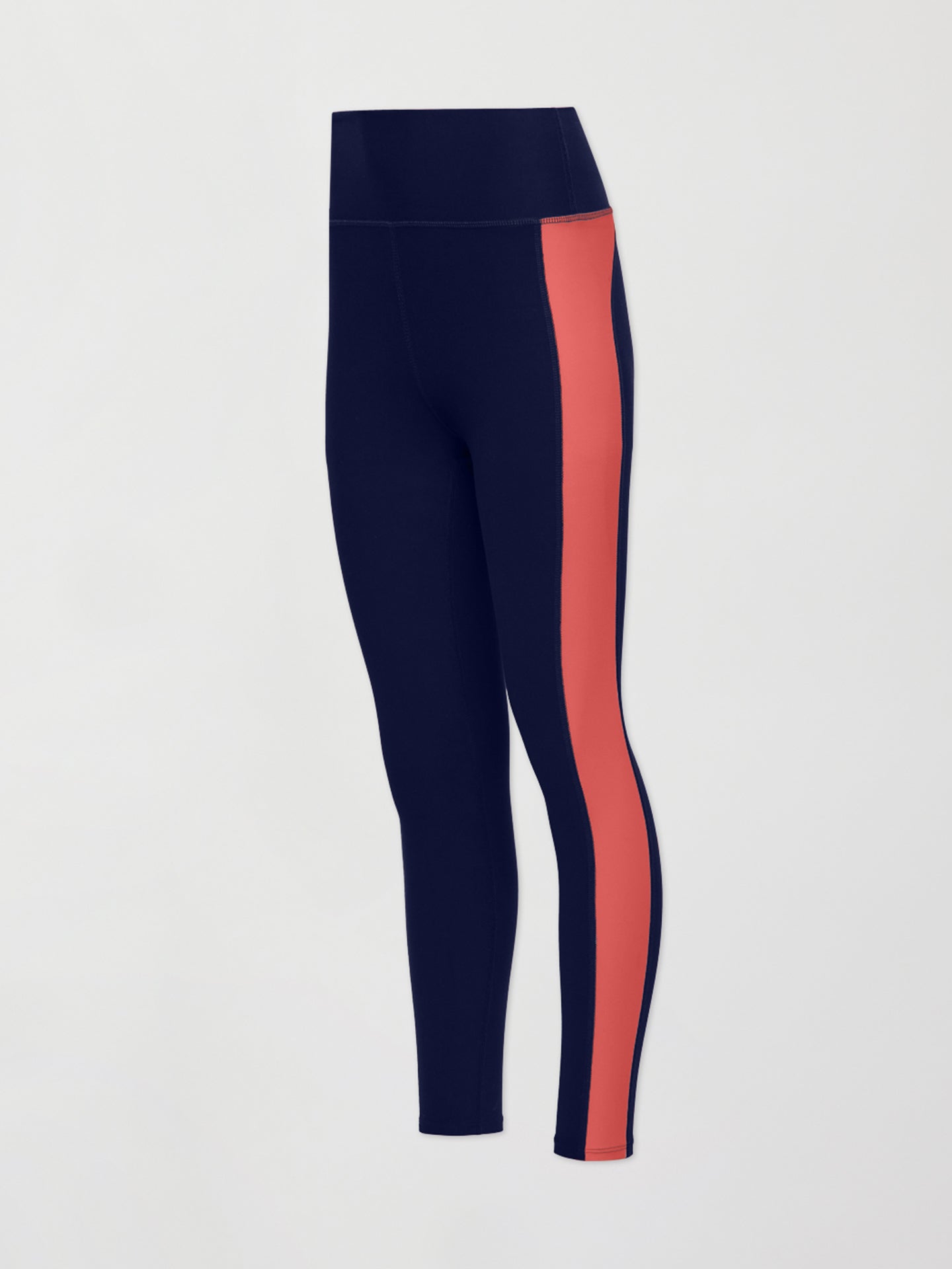 Colour Block Core Full Length Leggings, Red