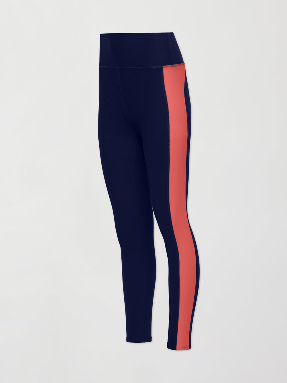 SHEIN Coolane Contrast Piping Colorblock Leggings