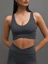 Mélange Bra - Dark Heather Grey