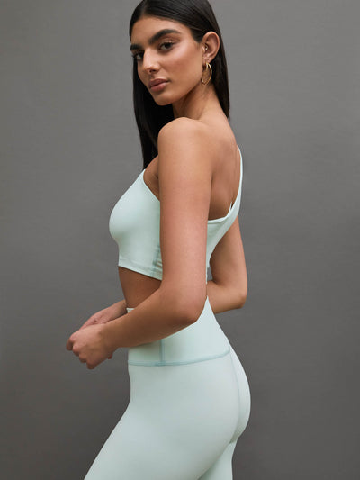 One Shoulder Convertible Bra Top in Melt - Clearly Aqua