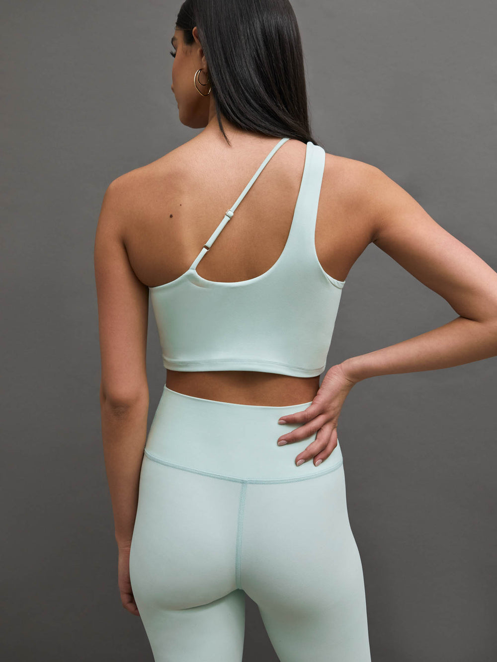 One Shoulder Convertible Bra Top in Melt - Clearly Aqua – Carbon38