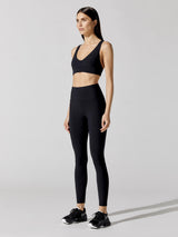 V-Neck Cross Back Bra in Melt - Black