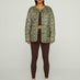 Quilted Jacket - Silvery-Green