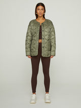Quilted Jacket - Silvery-Green