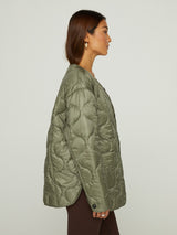 Quilted Jacket - Silvery-Green