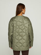 Quilted Jacket - Silvery-Green