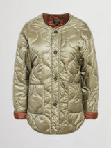 Quilted Jacket - Silvery-Green