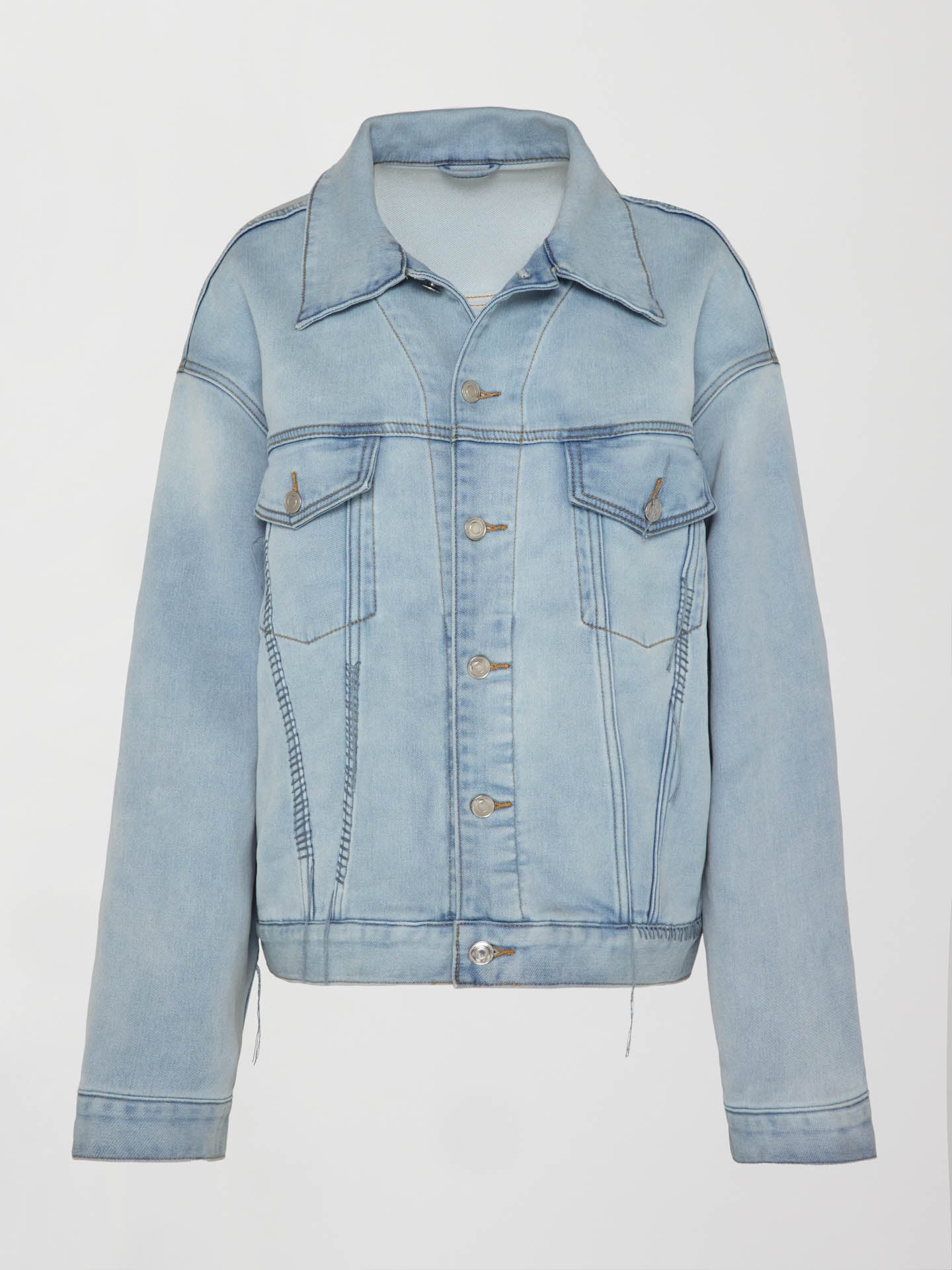 OVERSIZED DENIM JACKET - DENIM BLUE – Carbon38