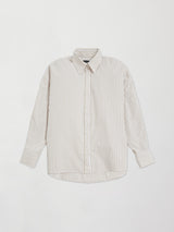 Oversized Button Up Shirt - Pinstripe