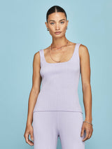 Wide Scoop Neck Cami - Lavender