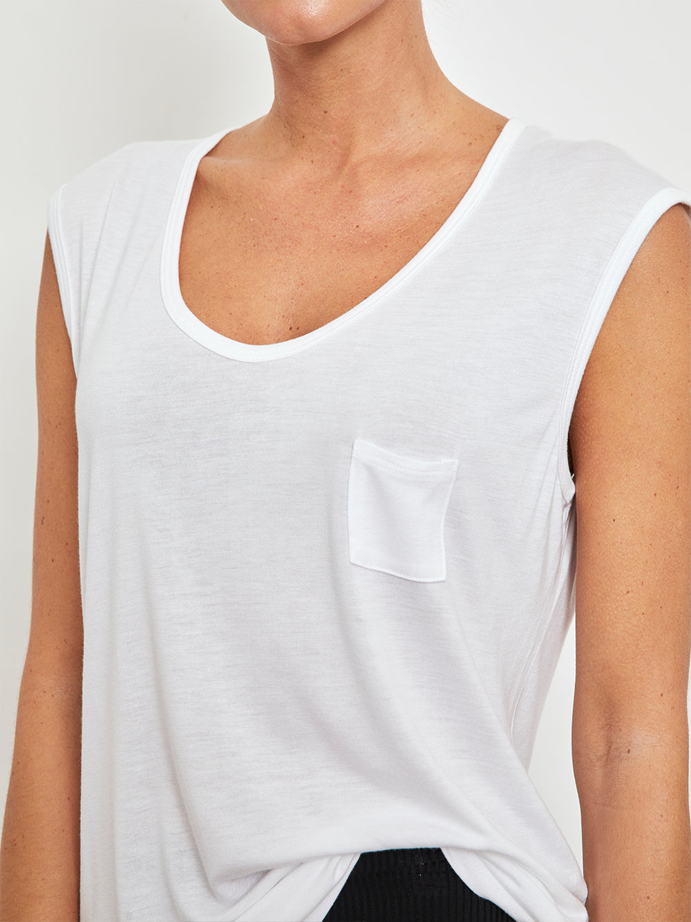Muscle Tee - White