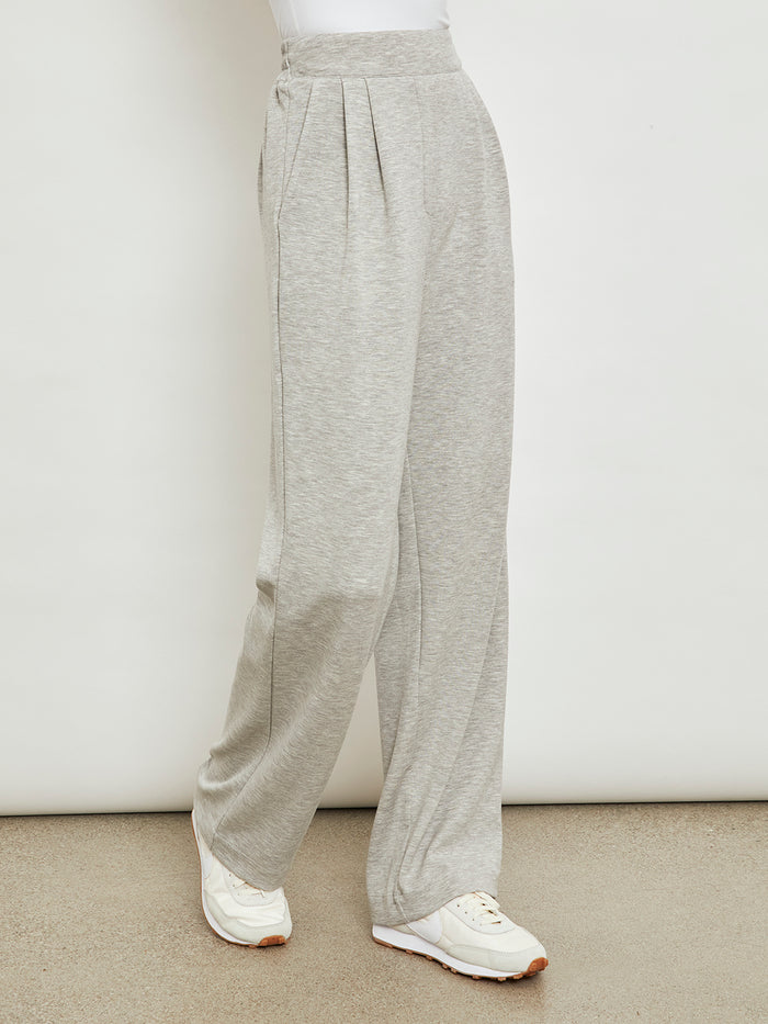 Scuba Knit Trouser - Lt Grey