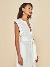 Linen Dress - Cream