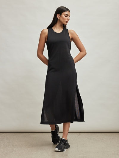 Scoop Back Maxi Dress - Black – Carbon38
