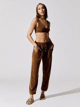 Terry Henley Sweatpant - Chocolate