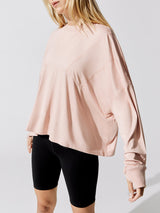 Runner Up Long Sleeve Layer - Shell Pink