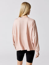 Runner Up Long Sleeve Layer - Shell Pink