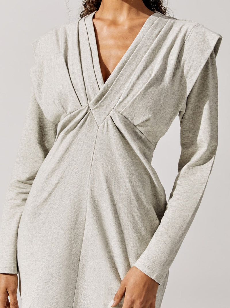 Emylie Long Sleeve Dress - Mixed Grey