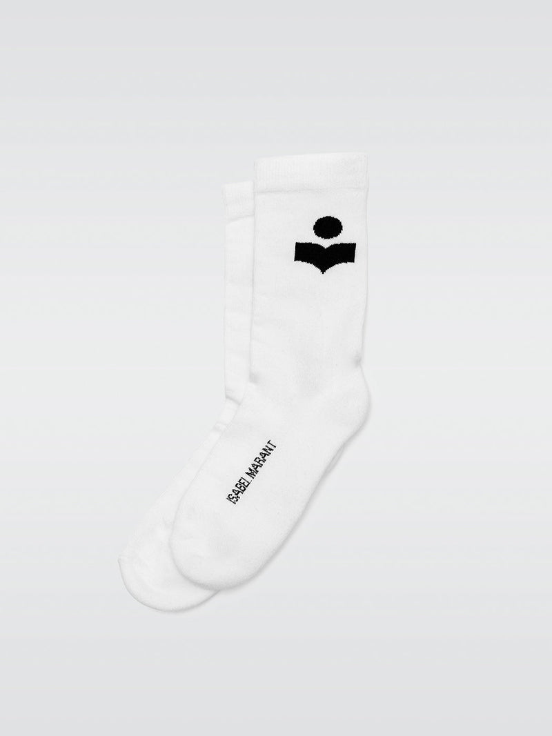 Siloki Logo Socks - White
