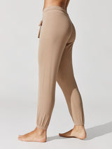 Core Ribbed Jogger - Nude