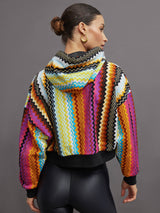 Crewneck Sweatshirt - Multicolored Light Chevron