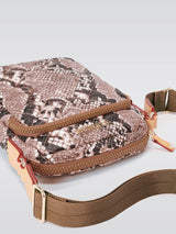 Micro Metro Crossbody - Brown Snake Oxford