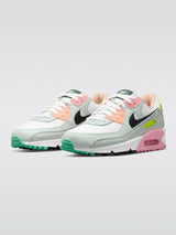 Air Max 90 Sneaker - White/Black-Volt-Green Glow