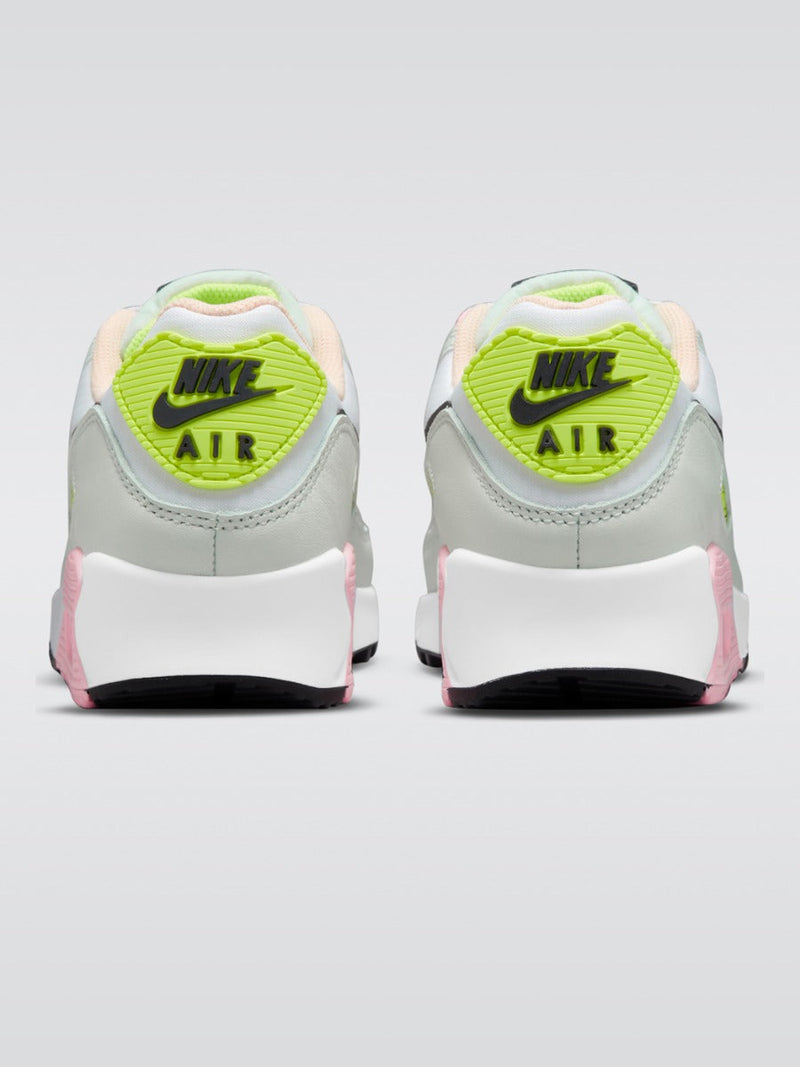 Air Max 90 Sneaker - White/Black-Volt-Green Glow