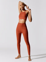Nike Yoga Luxe Layered 7/8 Tight - Rugged-Orange-Light-Sienna