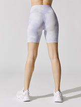One Icon Clash Sky Tie Dye 7-inch Short - Light Thistle-White