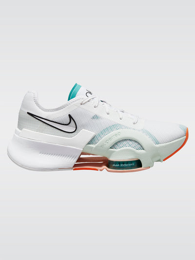 Nike Air Zoom SuperRep 3 - White-Black-Washed Teal-Barely Green