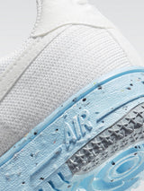 Air Force 1 Crater Flyknit Sneaker - White-White-Pure Platinum